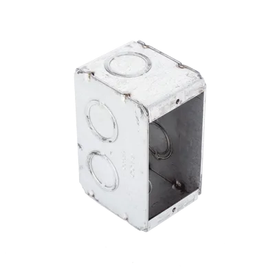 Caja Multigang / 1 Gang / 2.5 in (6.35 cm) Profundidad / 8 TKO 1/2-3/4 in / 16.0 in³ / Acero Galvanizado
