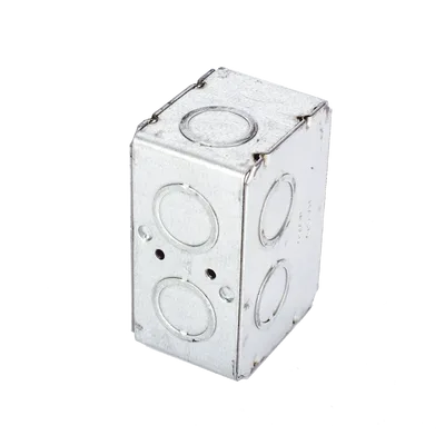 Caja Multigang / 1 Gang / 2.5 in (6.35 cm) Profundidad / 8 TKO 1/2-3/4 in / 16.0 in³ / Acero Galvanizado