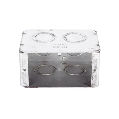 Caja Multigang / 1 Gang / 2.5 in (6.35 cm) Profundidad / 8 TKO 1/2-3/4 in / 16.0 in³ / Acero Galvanizado