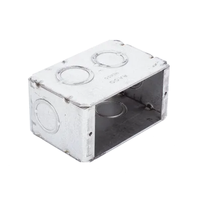 Caja Multigang / 1 Gang / 2.5 in (6.35 cm) Profundidad / 8 TKO 1/2-3/4 in / 16.0 in³ / Acero Galvanizado