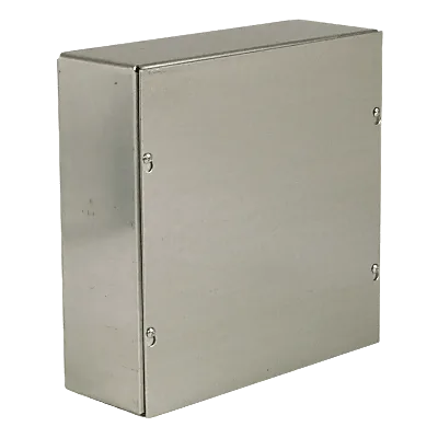 Caja de Paso Extra Grande / 6 x 6 x 4 in / Acero Galvanizado / Sin Orificios de Tubería / UL Listed