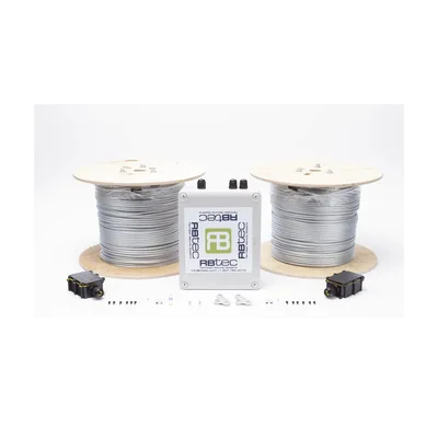 Cable Sensor Perimetral / 610 m (2,000 ft) / 2 Zonas Independientes / Malla de Acero Inoxidable / NEMA 4X / IP66 / Autocalibración Climática