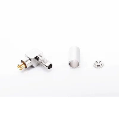 Conector RF MC Card / Macho en Ángulo Recto / Anillo Plegable / Para Cable RG-316/U