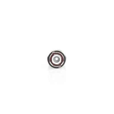 Conector BNC Macho de Anillo Plegable para Cable LMR-195, RG-58/U, RG-142, Níquel/ Oro/ Teflón.