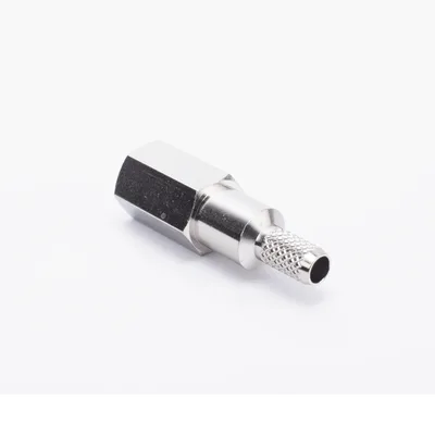 Conector Coaxial FME Macho / Anillo Plegable / Cable RG-58/U / Cuerpo Níquel / Contacto Oro / Aislante Teflón
