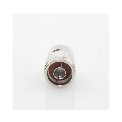Conector N Macho / Rosca / RG-213/U, RG-214, RG-8/U / Bronce Niquelado / Oro / Teflón