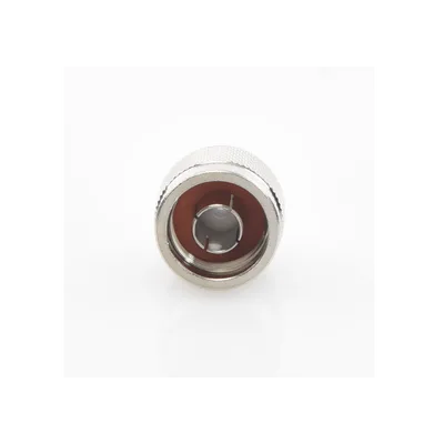 Conector Coaxial N Macho / Anillo Plegable / Cable RG-142/U / Frecuencia 11 GHz / Cuerpo Bronce Niquelado / Contacto Oro / Aislante Teflón