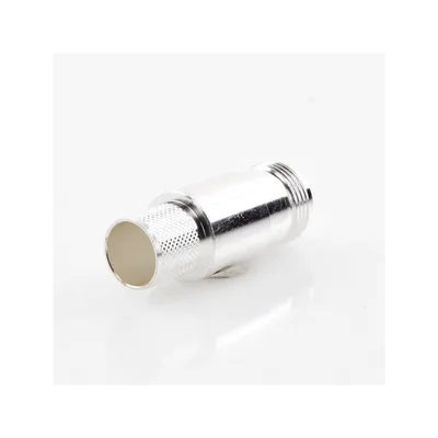 Conector RF / N Hembra / Anillo Plegable / LP600 LMR-600 7977A CNT-600 / Cuerpo Bronce Plateado / Contacto Oro