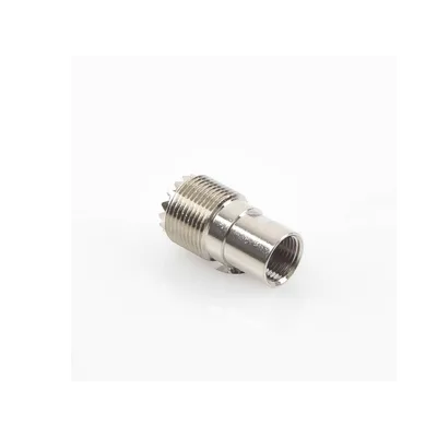 Conector UHF hembra / SO-239 / Roscable / RG-58/U / RG-142/U / Bronce niquelado / Teflón