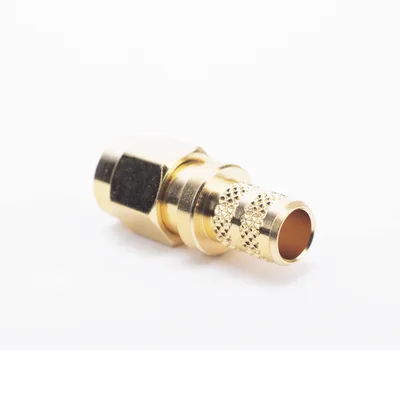 Conector SMA Macho Inverso / Anillo Plegable / Cables RG-8/X, LMR-240, 9258 / Cuerpo y Contacto Oro / Aislante Teflón