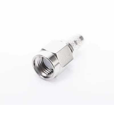 Conector SMA Macho de anillo plegable para Cable RG-142/U.