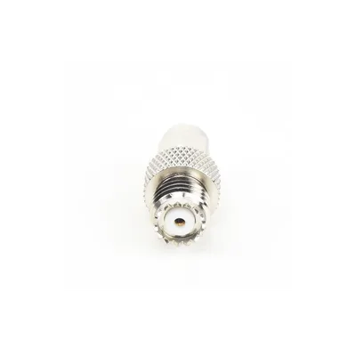 Adaptador en Línea / SMA Macho a Mini-UHF Hembra / Bronce Niquelado / Contacto Oro / Aislante Teflón