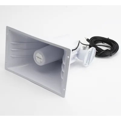 Bocina PA / 30W / 8Ω / 95 dB @ 15 m / 25 pies cable RCA / Interior-Exterior