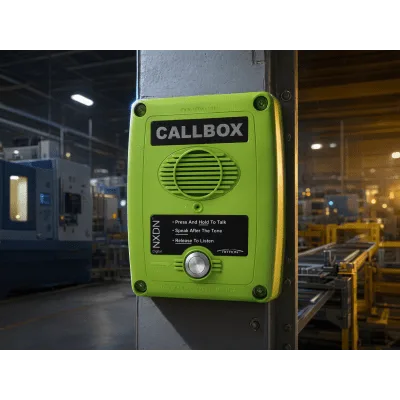 Callbox Digital NXDN / UHF 450-470 MHz / Gabinete Policarbonato / Alimentación Dual / Antena Interna / 1 Canal