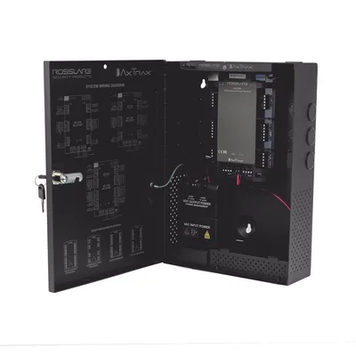 Controlador de Acceso IP / 2 Lectoras Wiegand / 30,000 Tarjetas / 20,000 Eventos / Gabinete con Fuente 12VDC 4A / TCP-IP y RS485