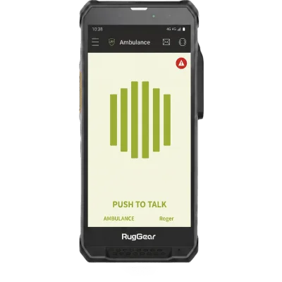 Radio PoC LTE / Pantalla HD+ 5.5" (14 cm) 500 Nits / Snapdragon 680 MCPTT / IP68 y MIL-STD-810H / Altavoz 103 dB / Android 14 / Licencia T.FLEX Smart 12 Meses