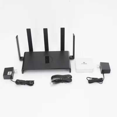 Kit ONU Bridge Dual GPON/EPON / Router Home Mesh Wi-Fi 5 / 2.4/5 GHz / 5 Antenas 4.5-5.5 dBi / Cobertura Extendida