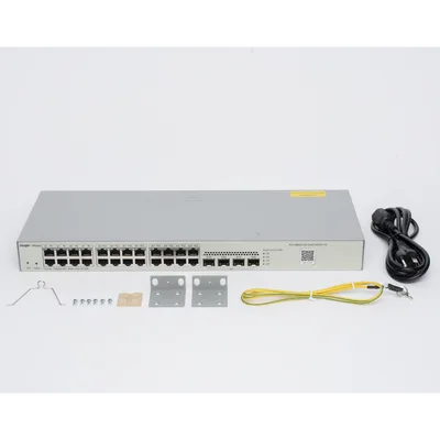 Switch Administrable L2 / 24 Puertos Gigabit / 4 SFP 1G / 56 Gbps / Sin Ventilador / Protección 6 kV