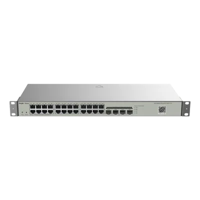 Switch Administrable L2 / 24 Puertos Gigabit / 4 SFP 1G / 56 Gbps / Sin Ventilador / Protección 6 kV