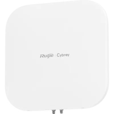 Antena Sectorial 90° / 2 Conectores RF / Tri-banda 2.4/5/6 GHz / Ganancia 11 dBi / Exterior IP55 / Conector RPSMA / Ruijie / Línea Cybrey