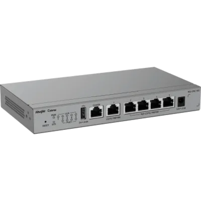 Controlador de Red (CNC) / Todo en Uno AC-Router-Switch PoE / 5 Puertos 2.5G / 4 Puertos PoE+ / Gestión de 32 APs / Capacidad de Reenvío 2 Gbps / Gestión Cloud / Línea Cybrey