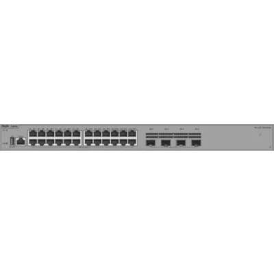 Switch Capa 3 Acceso / 24 Puertos Gigabit / 4 Puertos SFP 2.5GE / Sin PoE / Capacidad 68 Gbps / VSU / Capa 3 OSPF / Ventilador Sin Ventilador / 1 RU / Línea Cybrey