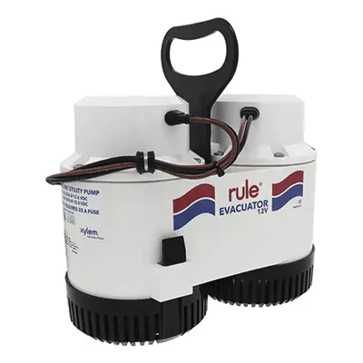 Bomba de Evacuación / 7700 GPH / 12 VCD / Doble Motor / Acero Inoxidable / Grado Marino