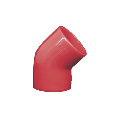 Codo de 45 Grados para Tubería de Detección por Aspiración / 1 Pulgada / CPVC Resistente al Fuego / Aprobación UL / NFPA