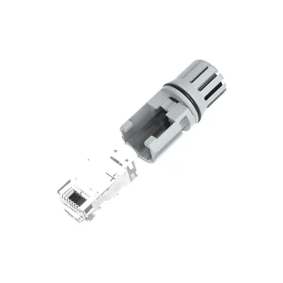 Portaconector RJ45 / IP65 / Fundición a Presión / Cables 5-7 mm / Bloqueo con Pestillo
