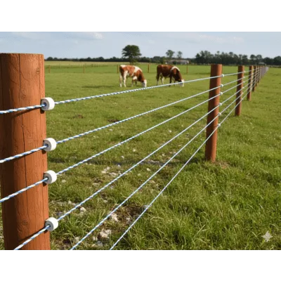 Alambre Polywire para Cercas Eléctricas / Diámetro 2.5 mm / Longitud 500 m por Rollo / Conductor Acero Inoxidable 6x0.15 mm / Resistencia Eléctrica 80 Ω/m / Resistencia a la Rotura 70 kg