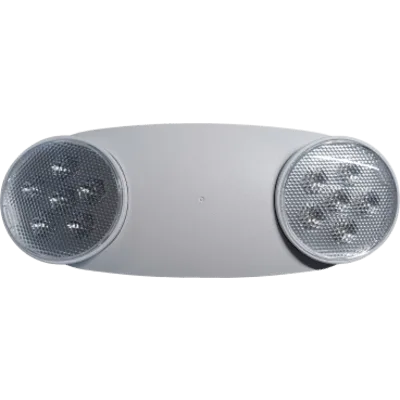 Luminaria de Emergencia LED / Doble Cabezal Ajustable / 230-430 Lúmenes / 120-277V Dual Voltage / 90 Minutos Autonomía / ABS 5VA Retardante de Llama