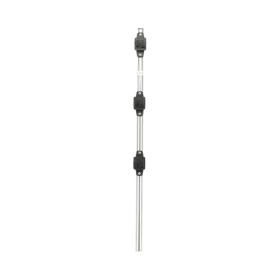 Poste de Paso para Cerca Eléctrica / Tubo de Acero Galvanizado en Caliente / 3 Aisladores con Remache / Longitud 75 cm (29.5 in) / Diámetro 25 mm (1 in) / Peso 0.57 kg