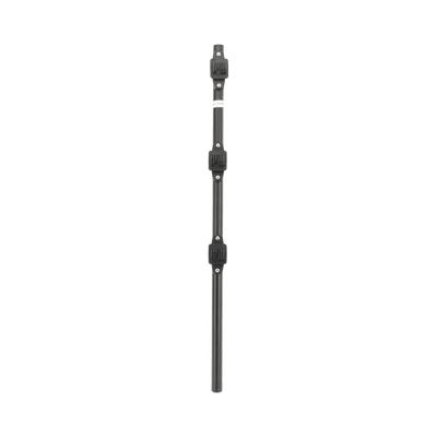 Poste de Paso para Cerca Eléctrica / Tubo de Acero Galvanizado / 25 mm (1 in) de Diámetro / 75 cm (29.5 in) de Longitud / 3 Aisladores / Pintura Negra Resistente a la Intemperie / 0.57 kg