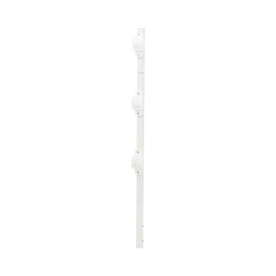 Poste de Paso / Tubo de Acero Galvanizado / Diámetro 1" / Longitud 75 cm (2.46 ft) / 3 Aisladores / Pintura Blanca / Peso 0.5 kg
