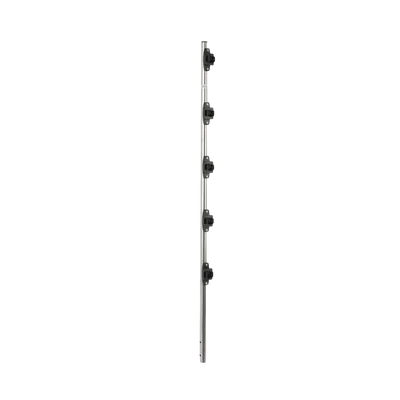 Poste de Paso para Cercas Eléctricas / Tubo de Acero Galvanizado / 5 Aisladores / Longitud 1.2 m (3.9 ft) / Diámetro 25 mm (1 in) / Peso 0.92 kg
