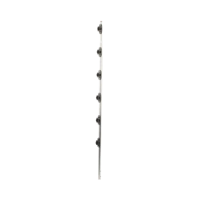 Poste de Paso para Cercas Eléctricas / Tubo de Acero Galvanizado / 6 Aisladores / Longitud 1.4 m (4.6 ft) / Diámetro 25 mm (1 in) / Sin Pintura