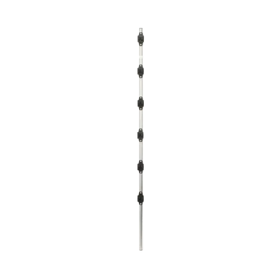 Poste de Paso para Cercas Eléctricas / Tubo de Acero Galvanizado / 6 Aisladores / Longitud 1.4 m (4.6 ft) / Diámetro 25 mm (1 in) / Sin Pintura