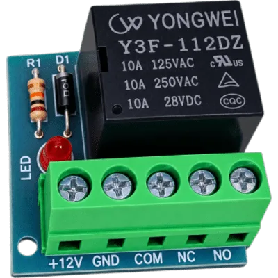 Módulo de relevador 12 VCC con salida NO/NC/COM 3A / para todo tipo de aplicaciones