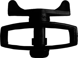 Tensor Mecánico para Cercos Eléctricos / Material POM Grado Industrial / Sin Herramientas / Anti-Herrumbre y UV / Alta Resistencia a Tracción / Negro