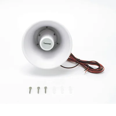 Altavoz marino / 15 W RMS / 4 ohms / 5.3 x 5.3 x 5.3 pulgadas / 10 pies de cable / interior y exterior
