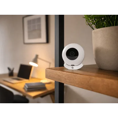Cámara Wi-Fi / Full HD 1080p / Visión Nocturna B/N / Wi-Fi Doble Banda + Bluetooth / Detección de Movimiento con 10 Zonas / Audio Bidireccional / Almacenamiento microSD hasta 512 GB