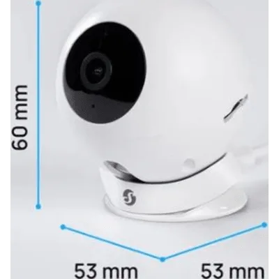 Cámara Wi-Fi / Full HD 1080p / Visión Nocturna B/N / Wi-Fi Doble Banda + Bluetooth / Detección de Movimiento con 10 Zonas / Audio Bidireccional / Almacenamiento microSD hasta 512 GB