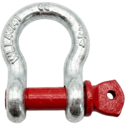 Grillete Lira / 4.75 T WLL / Cuerpo 3/4" Acero Forjado Galvanizado / Perno 7/8" Alta Resistencia / Factor Seguridad 6:1 / Operación 100°C