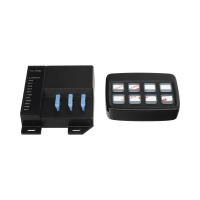 Controlador de Interruptores / 8 Canales / 3x10A y 5x0.2A / Táctil Retroiluminado / 10~24 VCD / RJ45 4 m (13.1 ft)