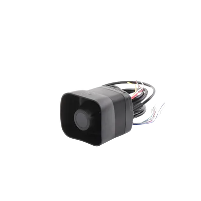 Sirena/Bocina para Motocicleta / 30 Watts / 109 dB a 2 m (6.6 ft) / Controlador de 3 Botones / Megafonía con Micrófono Dinámico / 2 Salidas Auxiliares 5A / IPX6