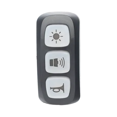 Sirena/Bocina para Motocicleta / 30 Watts / 109 dB a 2 m (6.6 ft) / Controlador de 3 Botones / Megafonía con Micrófono Dinámico / 2 Salidas Auxiliares 5A / IPX6