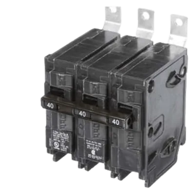 Interruptor Automático / 3 Polos / 40 A / 240 V AC / Capacidad de Interrupción 10 kA / Termomagnético / Carril DIN