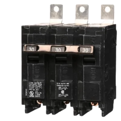 Interruptor Termomagnético / 3 Polos / 30 A / 120/240 V AC / 10 kA / Montaje en Tablero