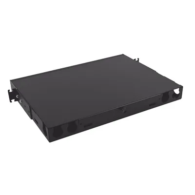 Distribuidor de Fibra Óptica de Alta Densidad / 96 Fibras / 1 UR / 19 Pulgadas / 4 Placas Adaptadoras Modulares