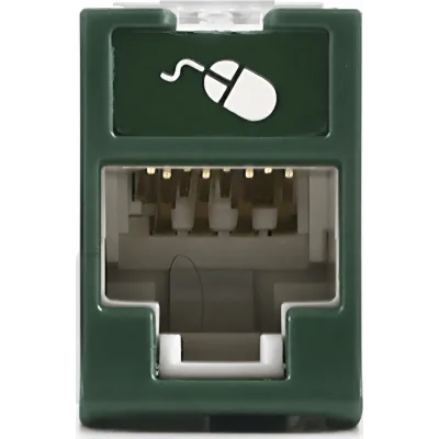 Jack RJ45 / Categoría 6 / UTP / Montaje Híbrido Plano o Angulado / Terminación 110 / Rango -10 a 60 °C